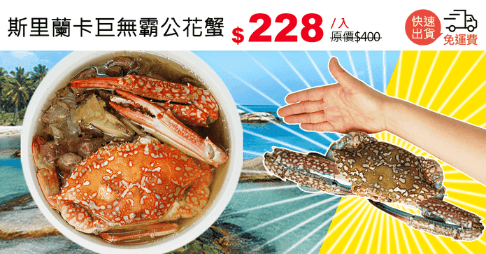 斯里蘭卡巨無霸公花蟹