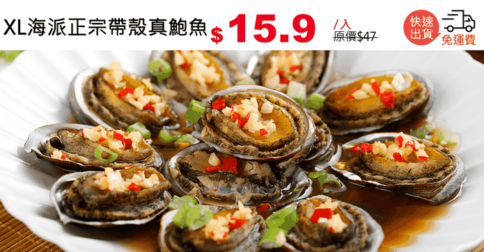 XL海派正宗帶殼真鮑魚