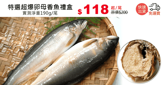 特選超爆卵母香魚禮盒