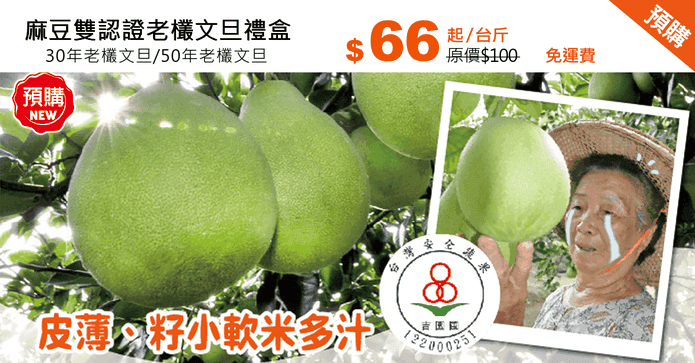 麻豆雙認證老欉文旦禮盒