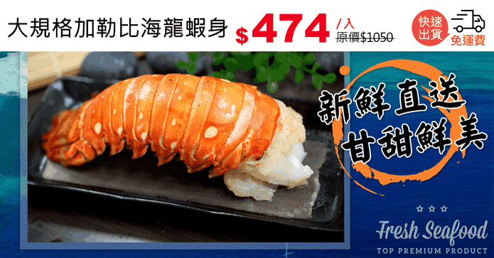 大規格加勒比海龍蝦身