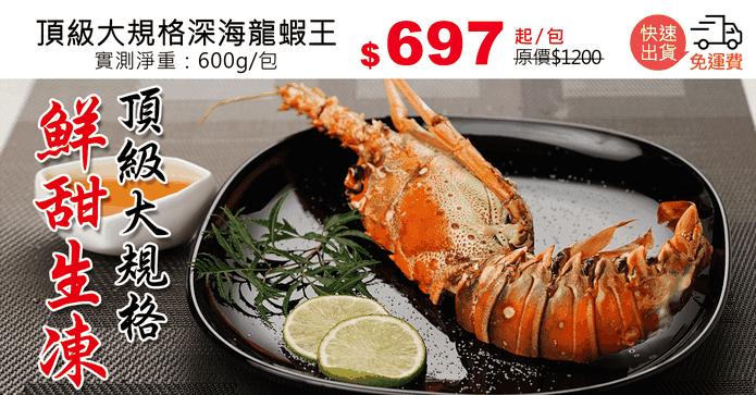 頂級大規格深海龍蝦王