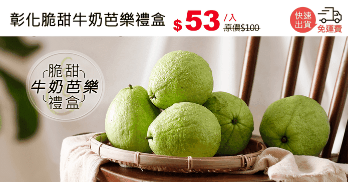 彰化脆甜牛奶芭樂禮盒