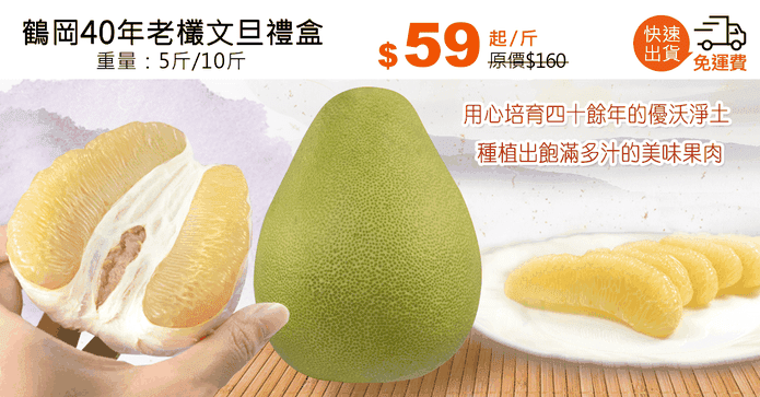 鶴岡40年老欉文旦禮盒